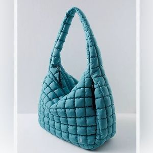 NWT Free People movement quilted carryall Seafoam *SOLD OUT